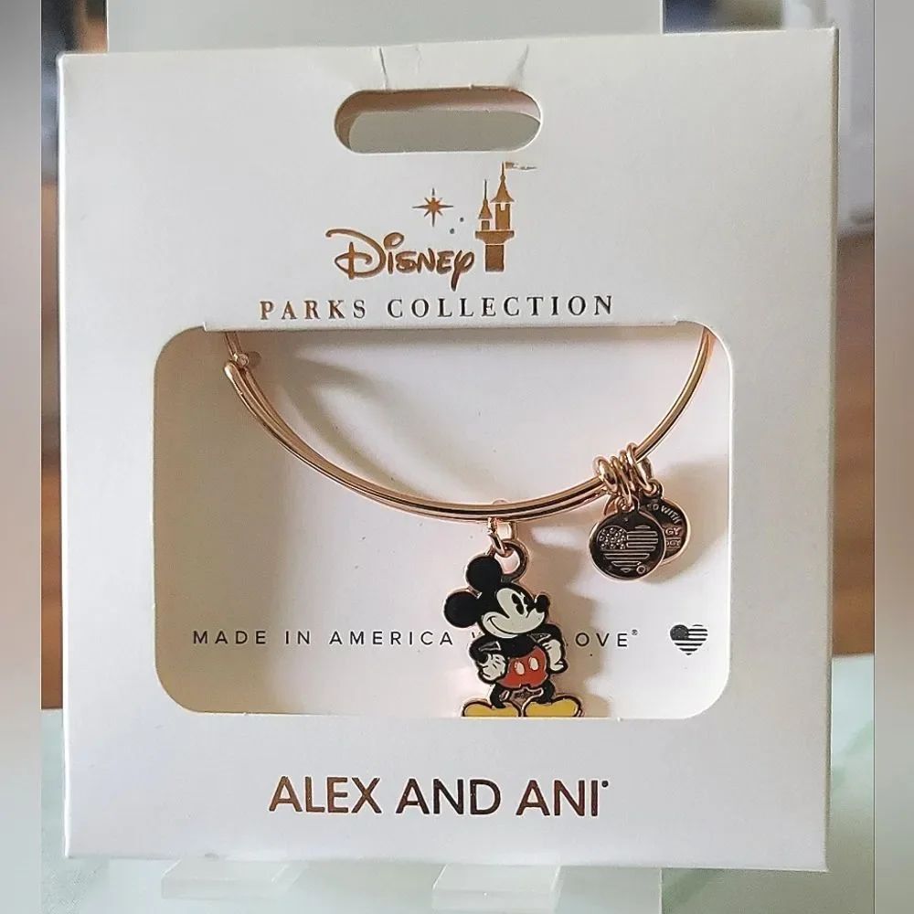 Alex andโAni Rose Gold Mickey Mouse Bangle